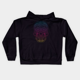 Day of the Dead Skull - Rainbow Kids Hoodie